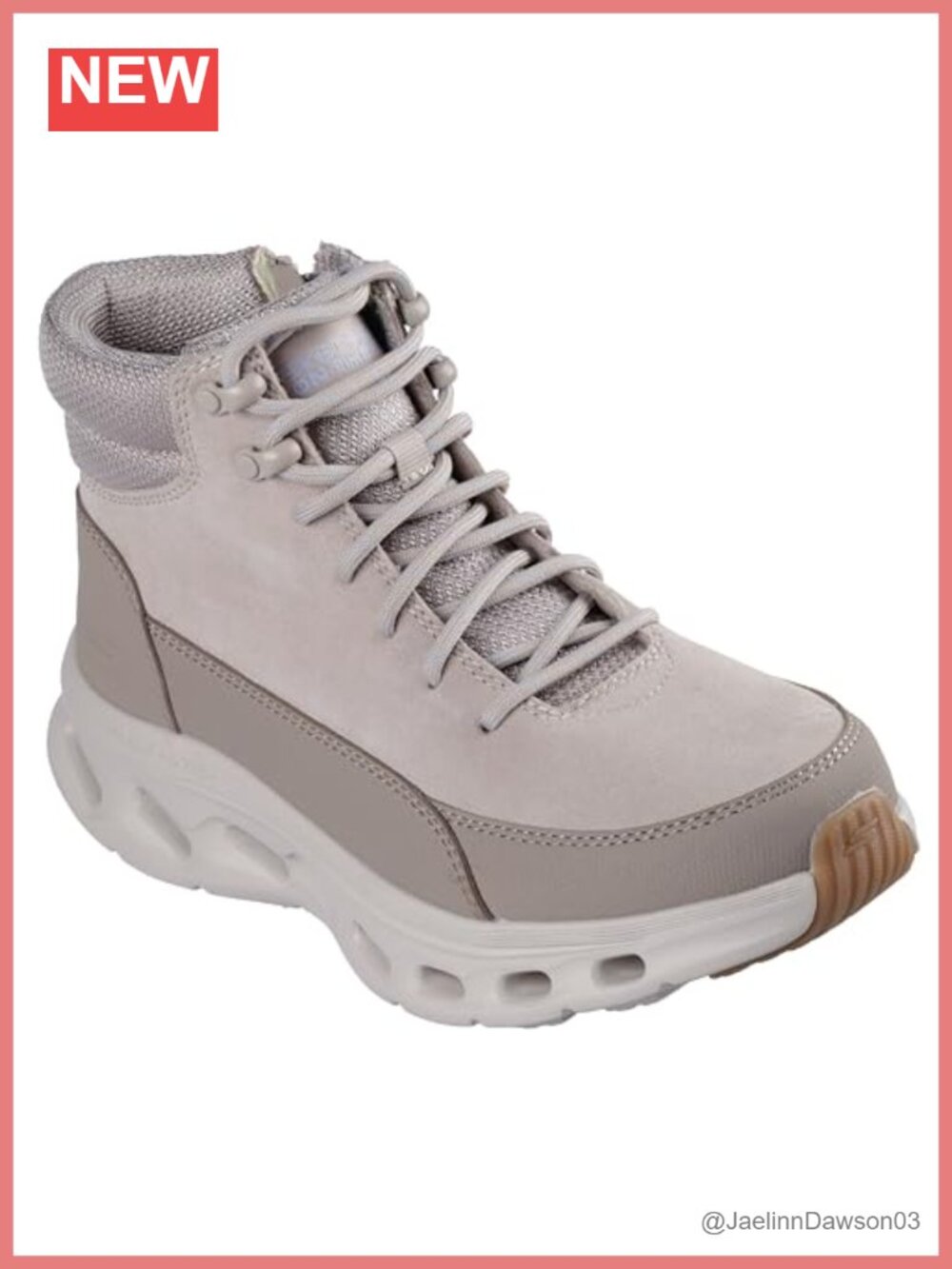 Skechers Women's Ankle Hiking Boots Faux Leather Faux Fur Lined Water Repellent